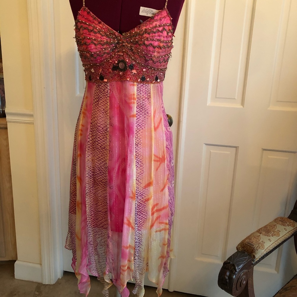Pink beaded Dress
